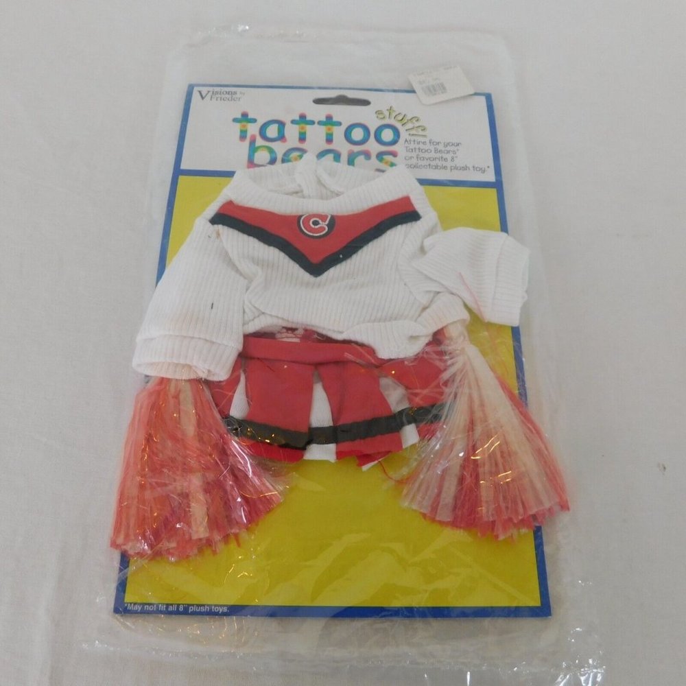 Tattoo Bears Plush Toy Clothes Cheerleading Outfit Visions by Frieder 8" Bear